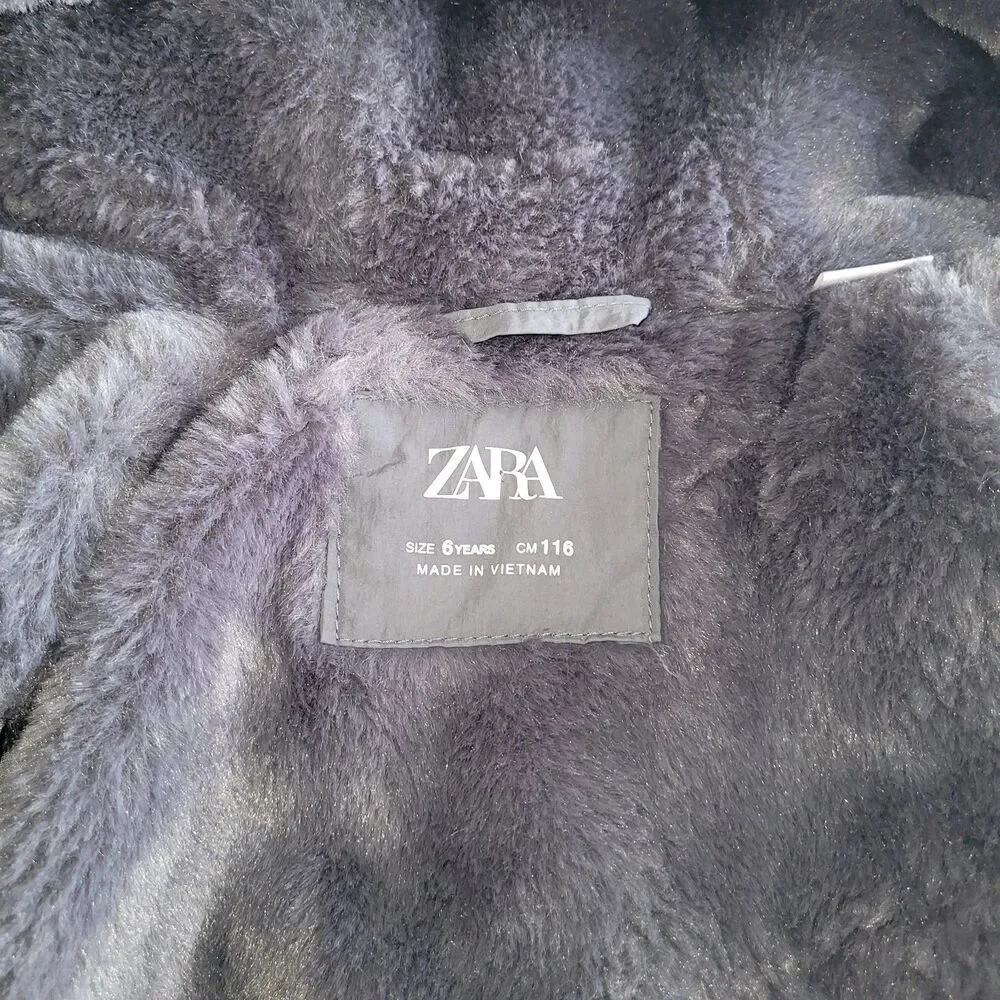 Zara Hooded Puffer Jacket Kids Size   6